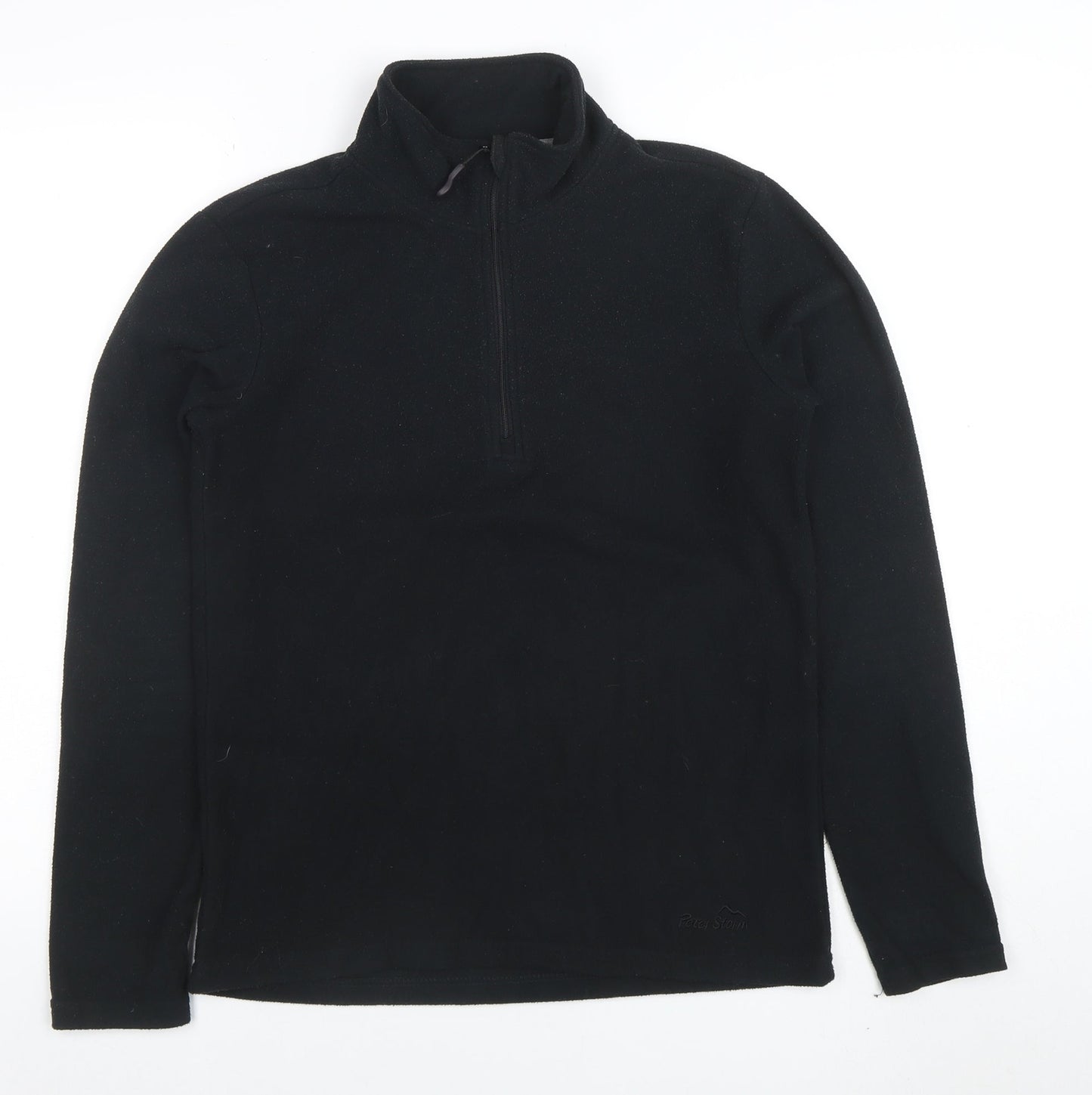 Peter Storm Womens Black Fleece Pullover Sweatshirt Size 12