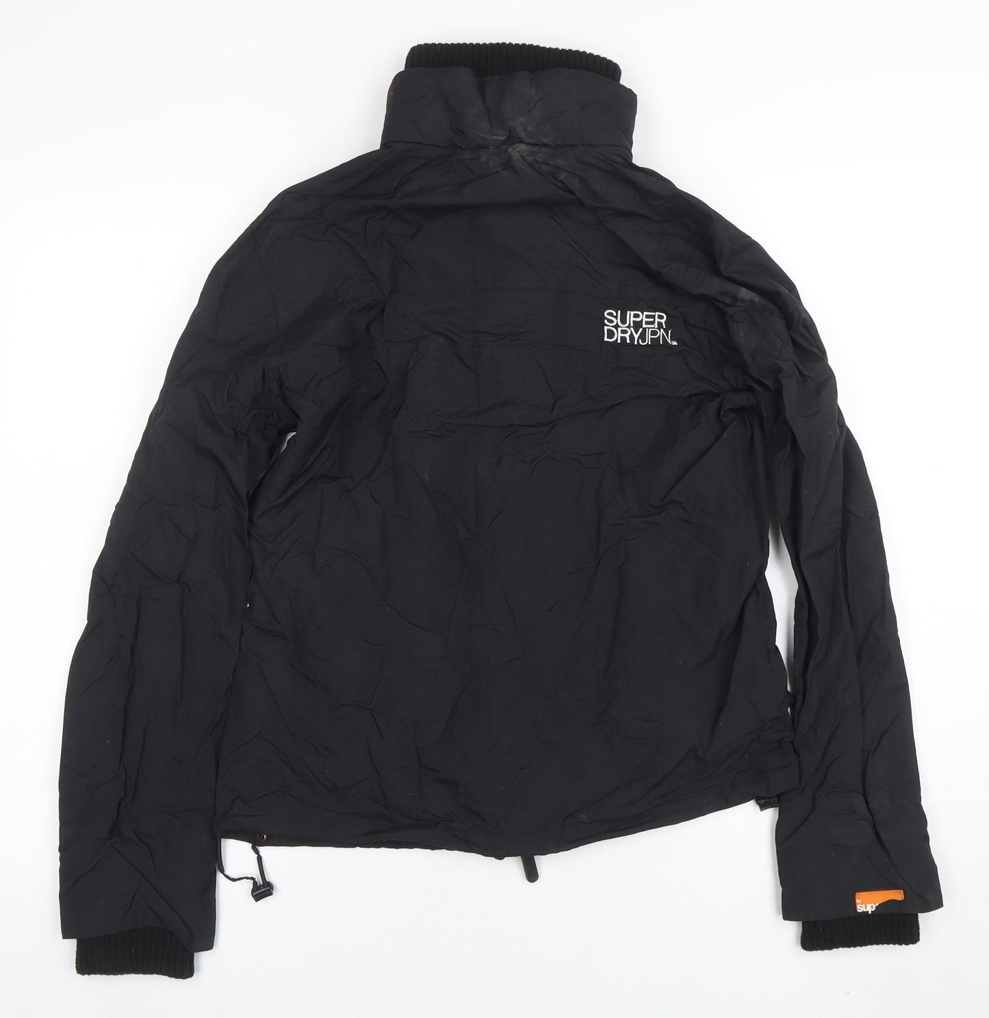 Superdry Womens Black Large Puffer Jacket Windproof Water Resistant