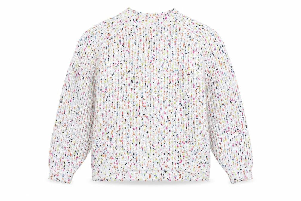 Marks and Spencer Womens White Multi Knit Relaxed Fit Jumper XL