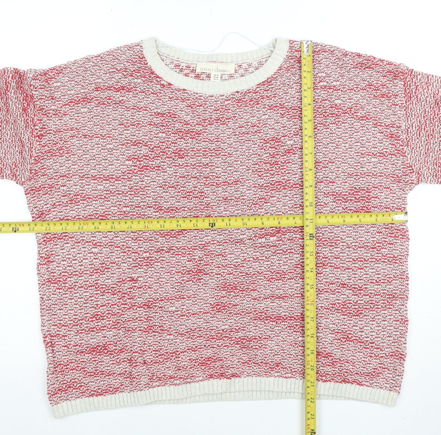 Seasalt Cornwall Women's Multicoloured Cotton Bamboo Knit Jumper Size 18