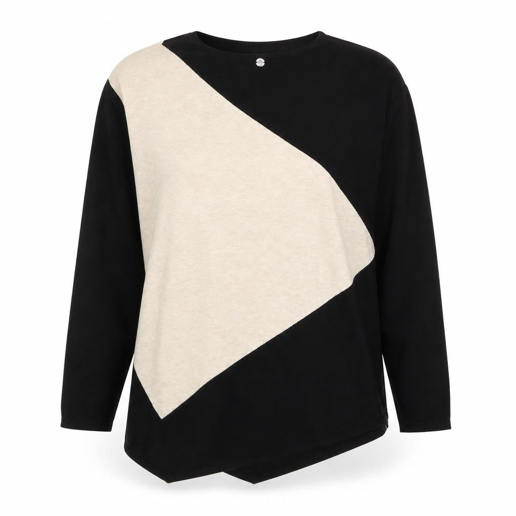 Star by Julien Macdonald Women’s Black Beige Geometric Jumper Size 12