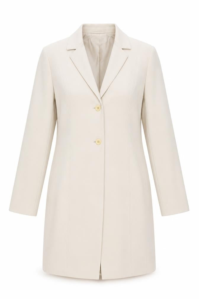 Planet Women's Beige Size 14 Single Breasted Polyester Blazer