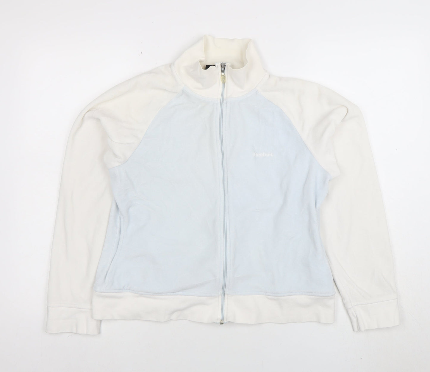 Reebok Women's Blue Full Zip Fleece Jacket Size 14