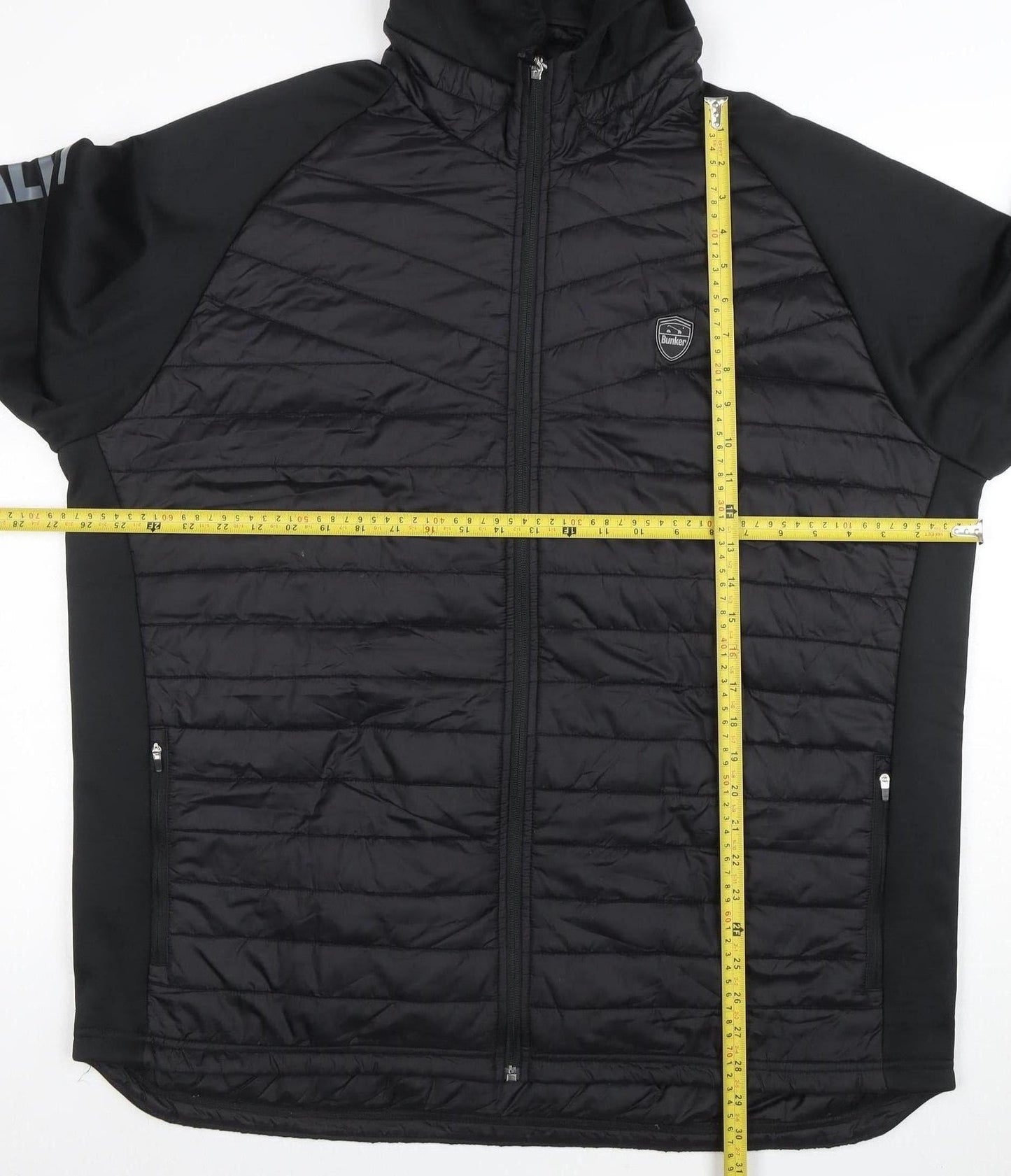 Bunker Mentality Men's Black 3XL Hooded Puffer Jacket