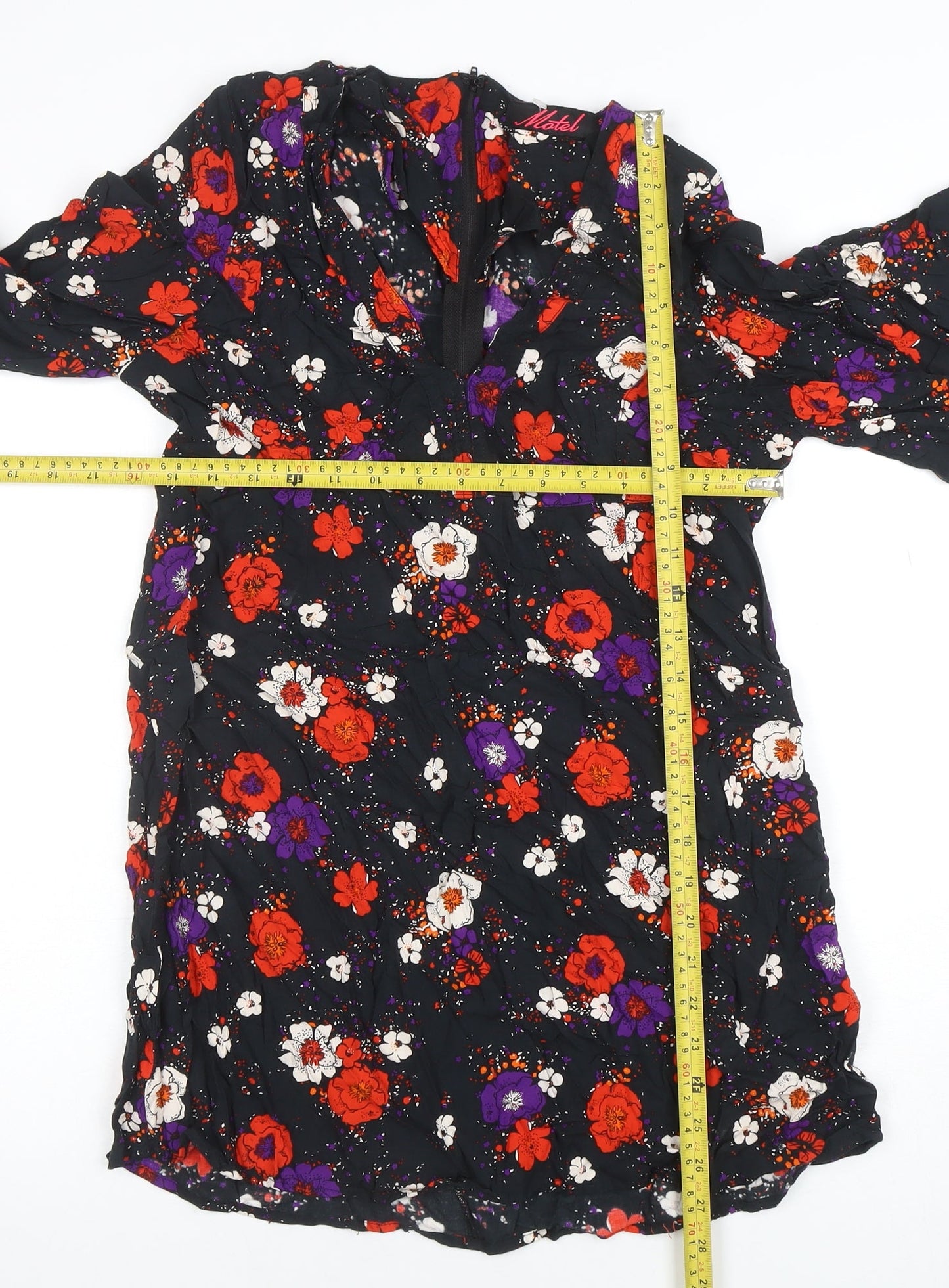 Motel Womens Multicoloured Floral Mini Shift Dress S