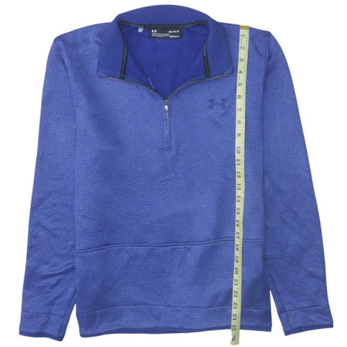 Under Armour Men's Blue Medium 1/4 Zip ColdGear Sweatshirt