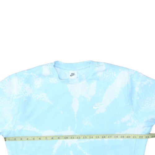 Nike Women’s Blue Tie Dye Crew Neck Sweatshirt Medium