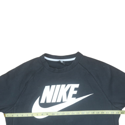 Nike Womens Black XL Pullover Crew Neck Logo Sweatshirt