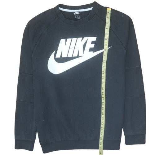 Nike Womens Black XL Pullover Crew Neck Logo Sweatshirt