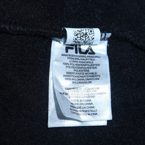 Fila Womens Black 1/4 Zip Pullover Sweatshirt Size S