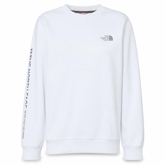 The North Face Womens White Crew Neck Sweatshirt XS Relaxed Fit