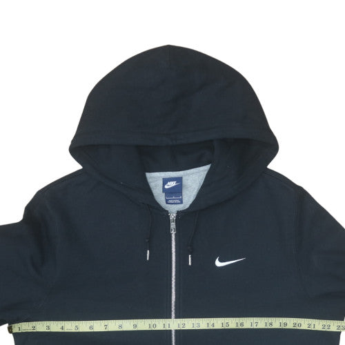 Nike Men's Black Full Zip Hoodie Large Fleece Pullover Sweatshirt