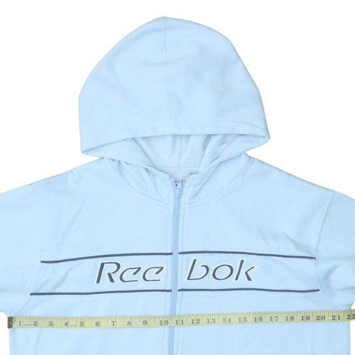 Reebok Men’s Blue Full Zip Hoodie Size M Sports Fleece