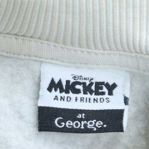 George Mickey & Friends White Sweatshirt XS Women's Crew Neck Pullover