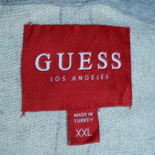 Guess Mens Grey 2XL Crew Neck Logo Pullover Sweatshirt