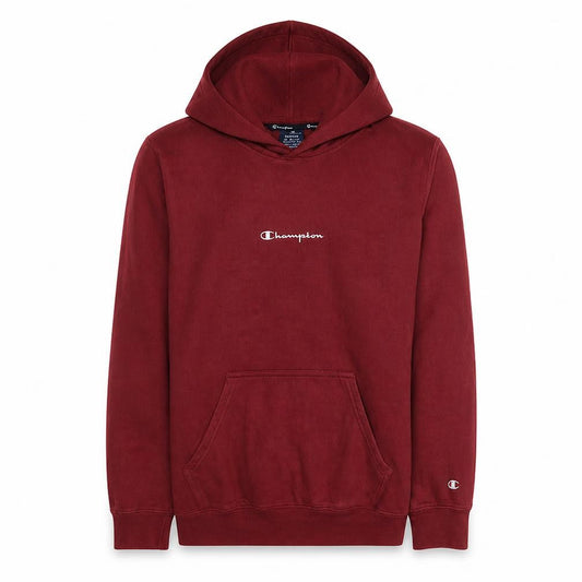 Champion Men's Red Pullover Hoodie Medium Regular Fit Fleece