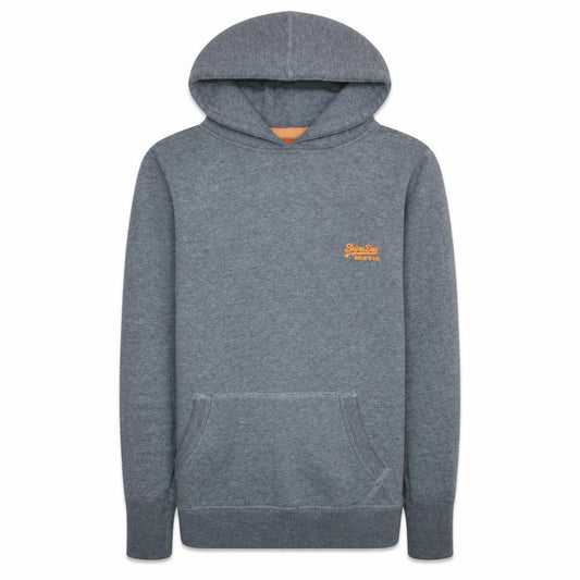 Superdry Men's Grey Pullover Hoodie Size M Classic Logo Sweatshirt