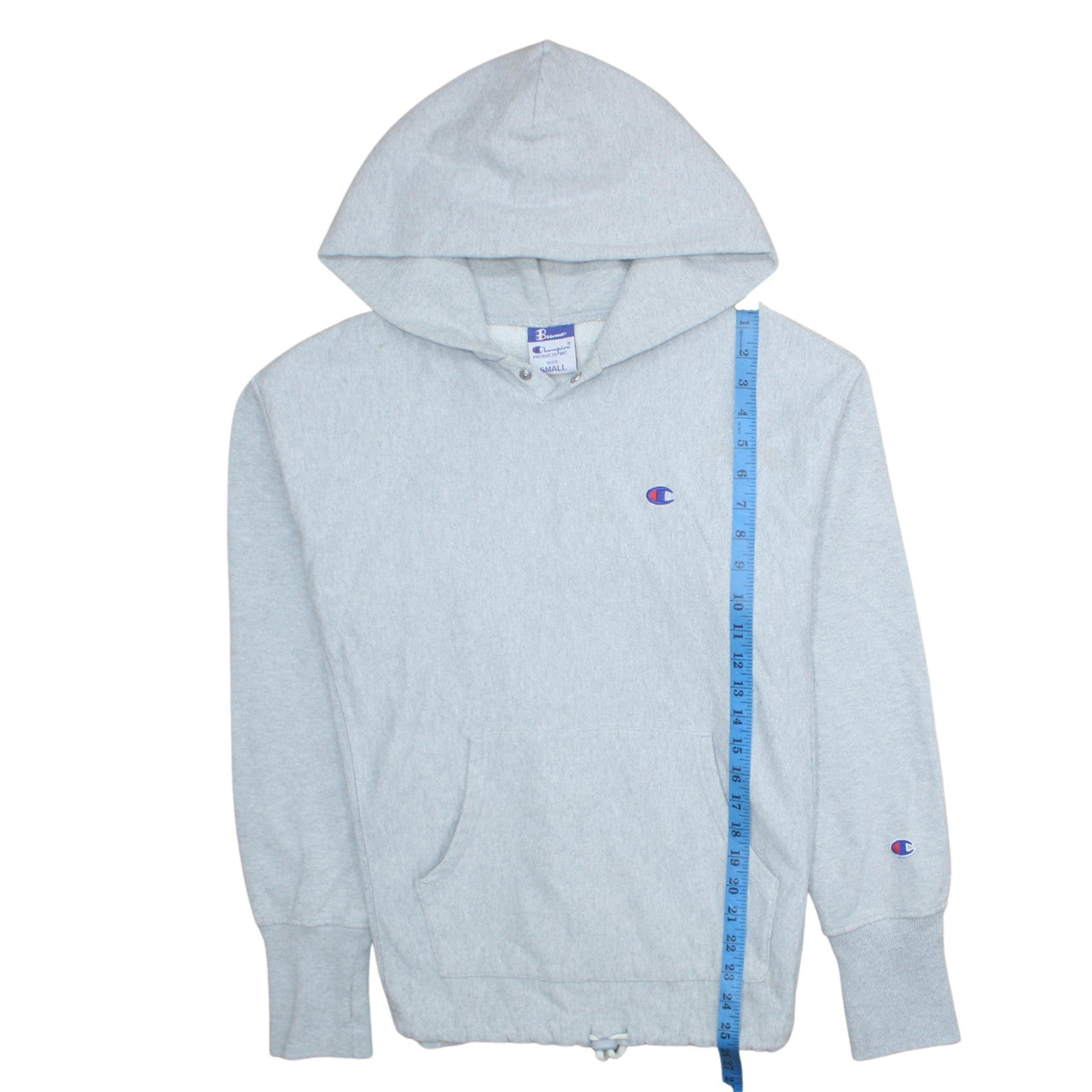 Champion Mens Grey Small Pullover Hoodie Sweatshirt
