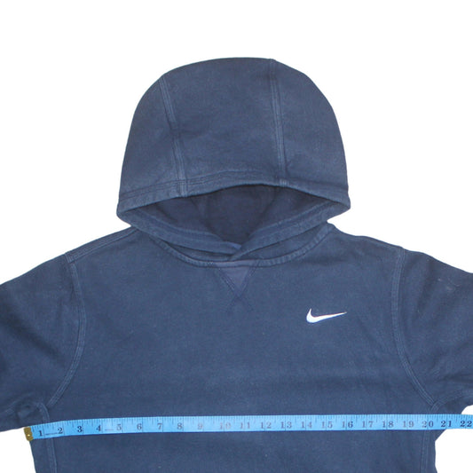 Nike Boys Navy Pullover Hoodie XL 13-15 Years Cotton Blend Logo Sweatshirt