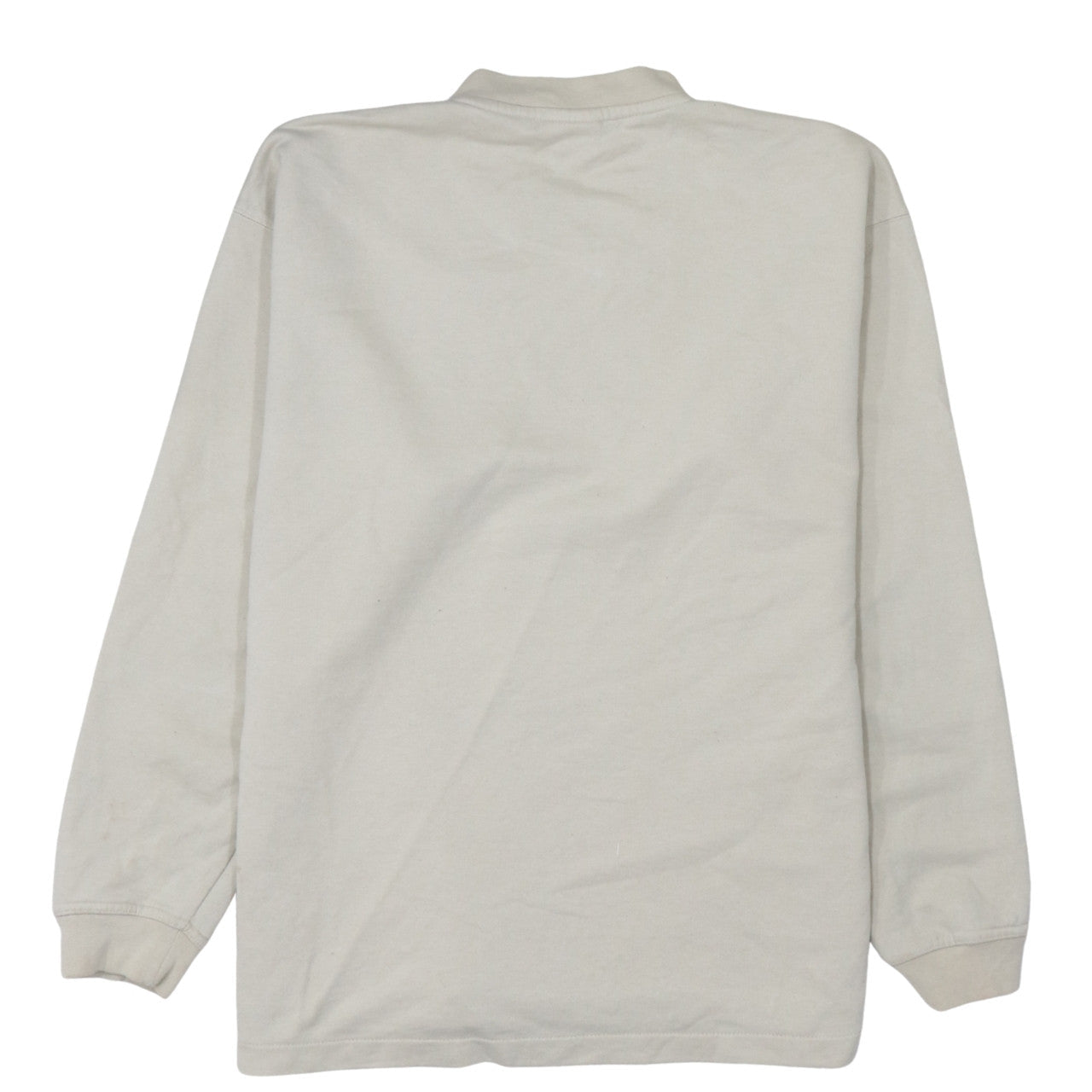 Reebok Mens Beige Logo Pullover Sweatshirt Size M Vintage