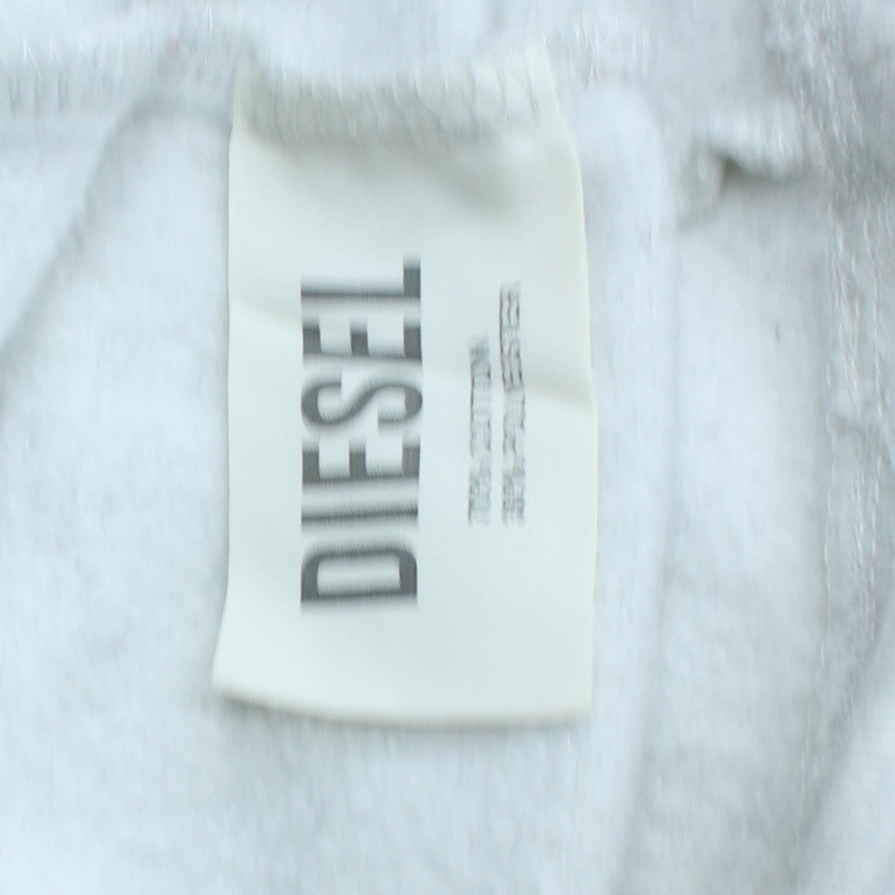Diesel Womens Grey Pullover Sweatshirt L Logo Crew Neck Casual