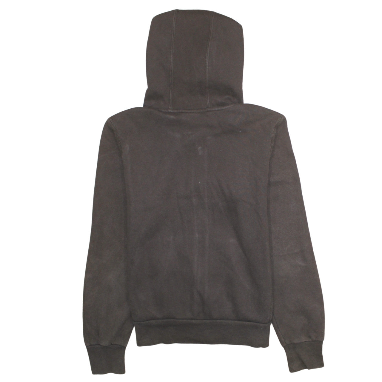 Nike Women Brown Full Zip Hoodie M Fleece Lined Casual Sweatshirt