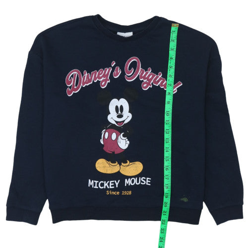 Disney C&A Women's Navy Mickey Mouse Pullover Sweatshirt L