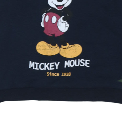 Disney C&A Women's Navy Mickey Mouse Pullover Sweatshirt L