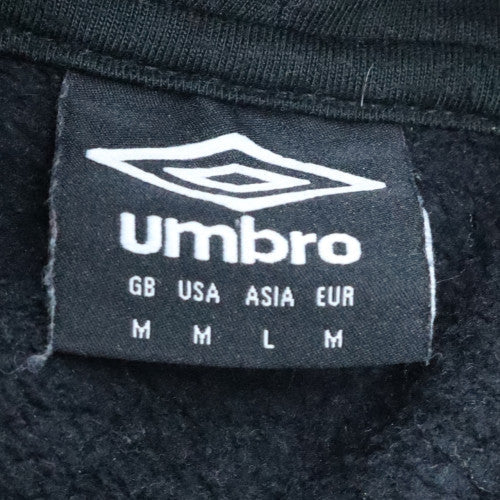 Umbro Men's Black Full Zip Hoodie Medium Sportswear Fleece