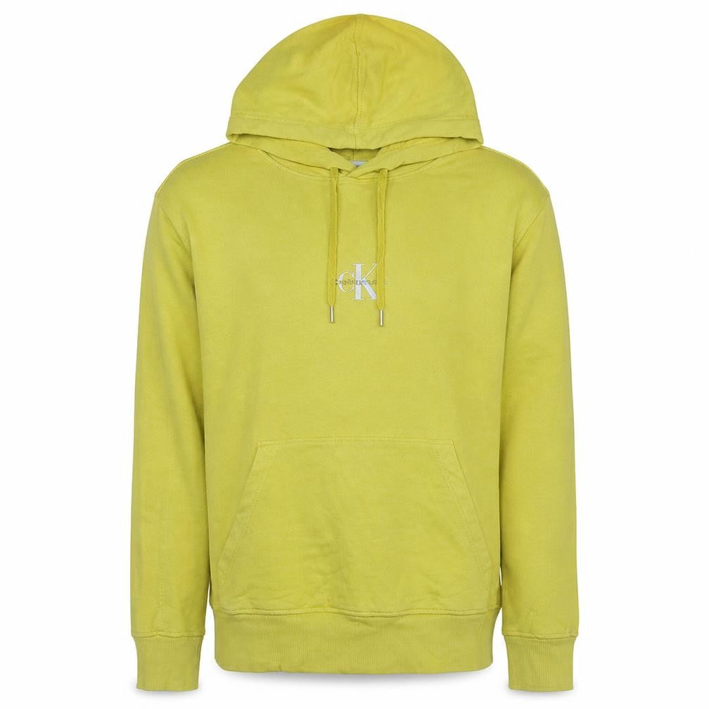 Calvin Klein Jeans Men's Yellow Pullover Hoodie Size S