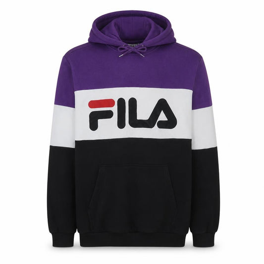 FILA Men's Multicoloured Pullover Hoodie M Graphic Sports Style