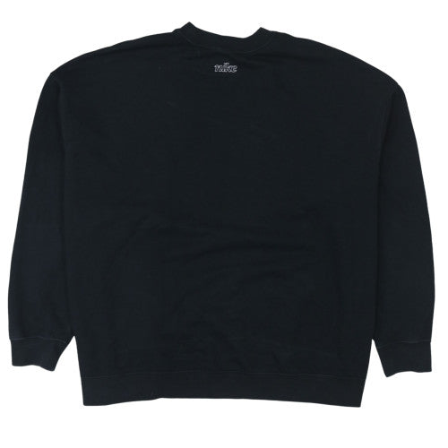 Nike Women Black XL Pullover Sweatshirt Dri-Fit Logo Crew Neck