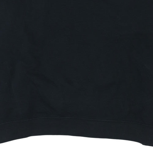 Nike Women Black XL Pullover Sweatshirt Dri-Fit Logo Crew Neck