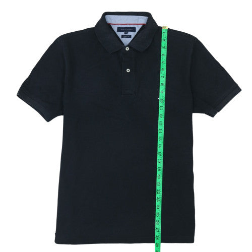 Tommy Hilfiger Men's Black Cotton Regular Fit Polo Shirt XL