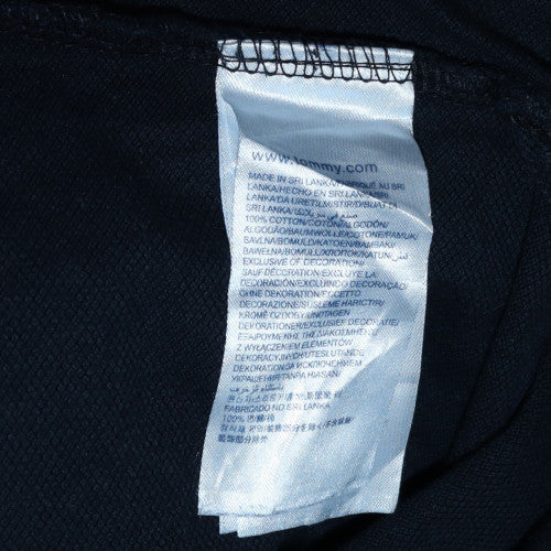 Tommy Hilfiger Men's Black Cotton Regular Fit Polo Shirt XL