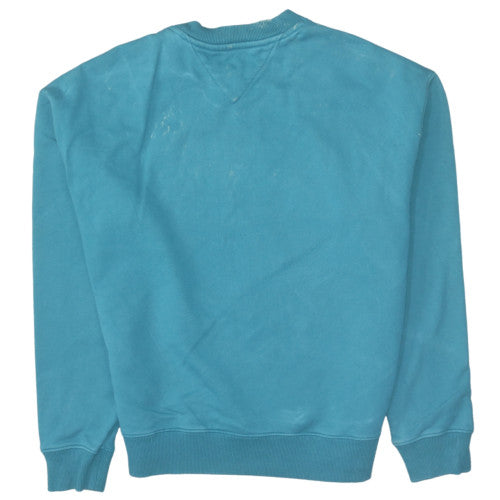 Tommy Jeans Men's Blue Crew Neck Embroidered Sweatshirt M