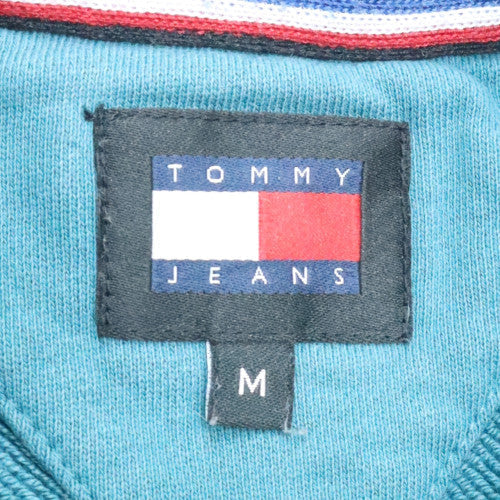 Tommy Jeans Men's Blue Crew Neck Embroidered Sweatshirt M