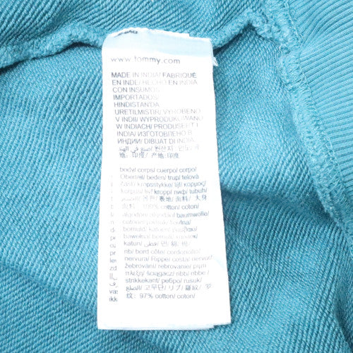 Tommy Jeans Men's Blue Crew Neck Embroidered Sweatshirt M