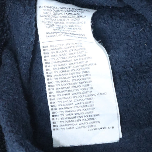 Nike Mens Blue Fleece Sweatpants M Regular Fit Elastic Waist Logo