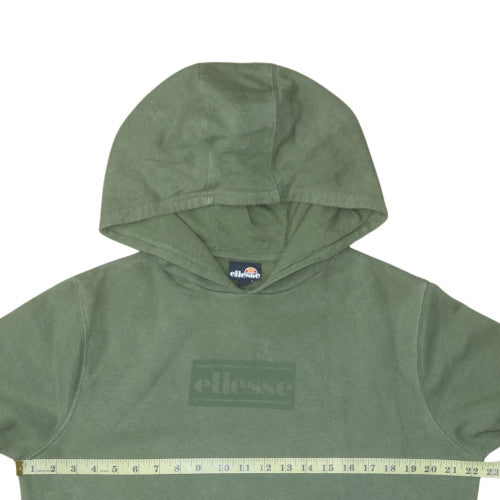 Ellesse Women’s Green Pullover Hoodie UK 10 Cotton Blend Casual