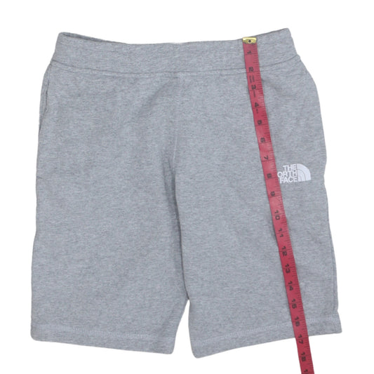 The North Face Boys Grey L Sweat Shorts Cotton Blend Activewear