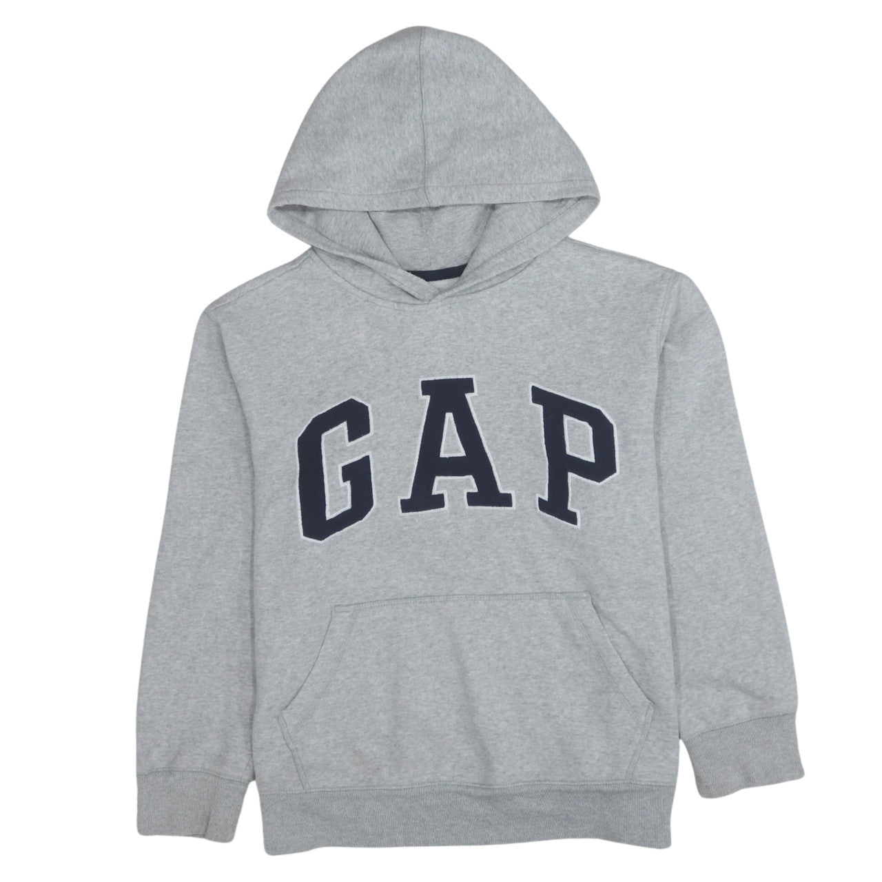 GAP Kids Boys Grey XL Pullover Hoodie Cotton Blend Logo Design