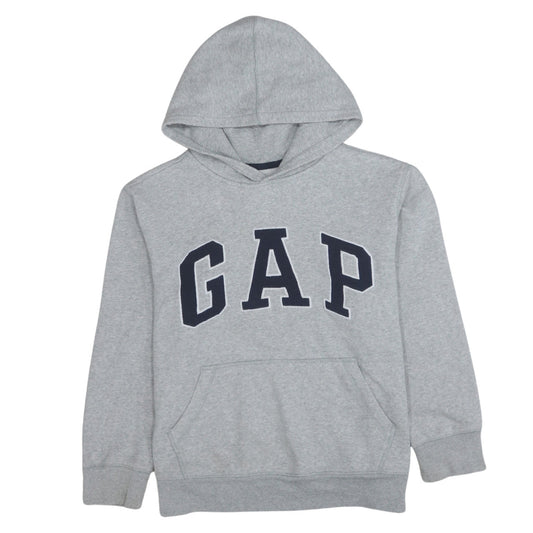 GAP Kids Boys Grey XL Pullover Hoodie Cotton Blend Logo Design
