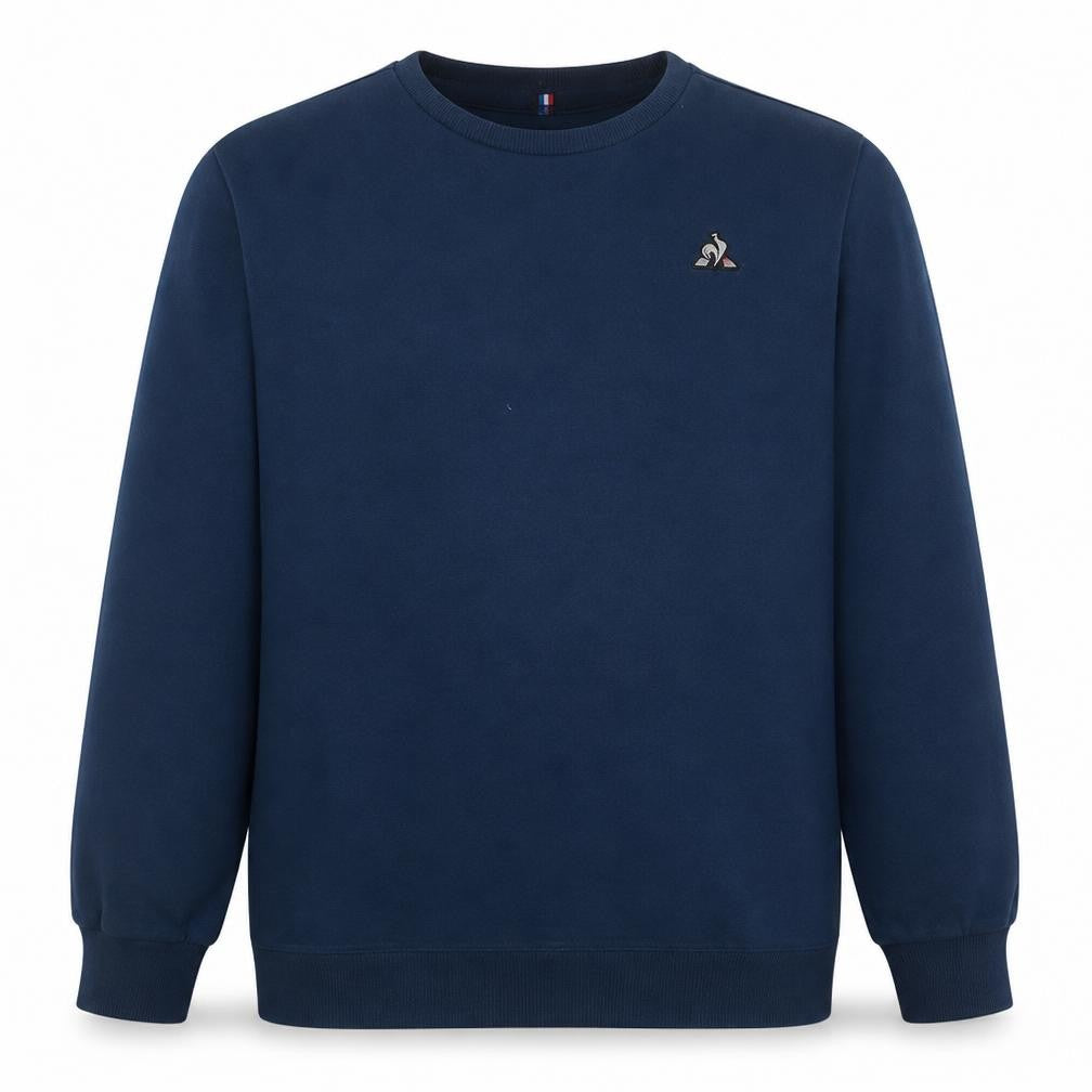 Le Coq Sportif Men's Blue XL Crew Neck Pullover Sweatshirt
