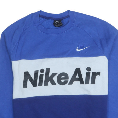 Nike Air Men's Blue Small Crew Neck Pullover Sweatshirt