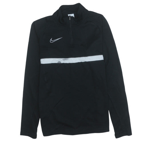 Nike Men's Black Dri-Fit 1/4 Zip Athletic Sweatshirt S