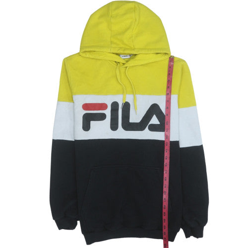 FILA Men's Multicoloured Pullover Hoodie Size M Logo Sportswear