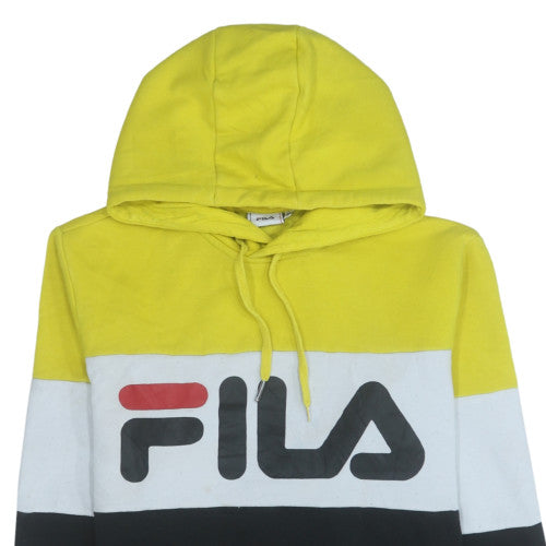 FILA Men's Multicoloured Pullover Hoodie Size M Logo Sportswear