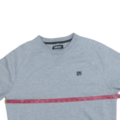 DKNY Men's Grey Classic Fit Crew Neck Pullover Sweatshirt Size M
