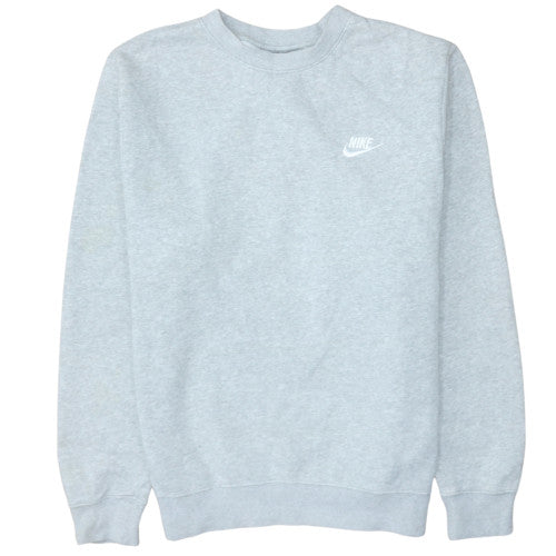 Nike Men’s Grey Sweatshirt Small Crew Neck Classic Fleece Pullover